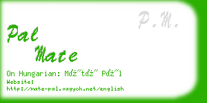 pal mate business card